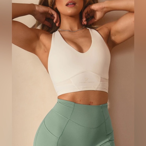Gymshark Other - Whitney Simmons White Longline Bra